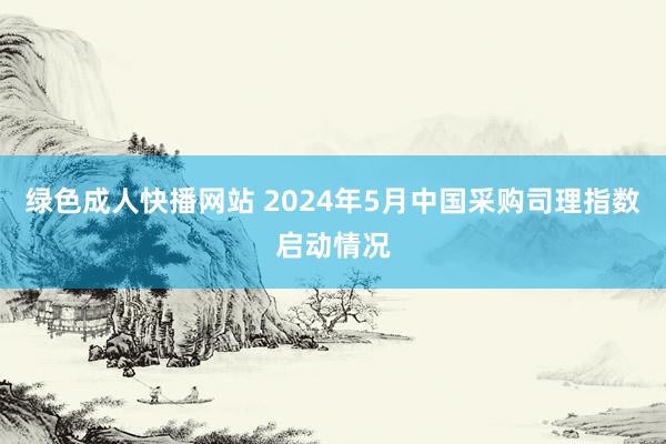 绿色成人快播网站 2024年5月中国采购司理指数启动情况