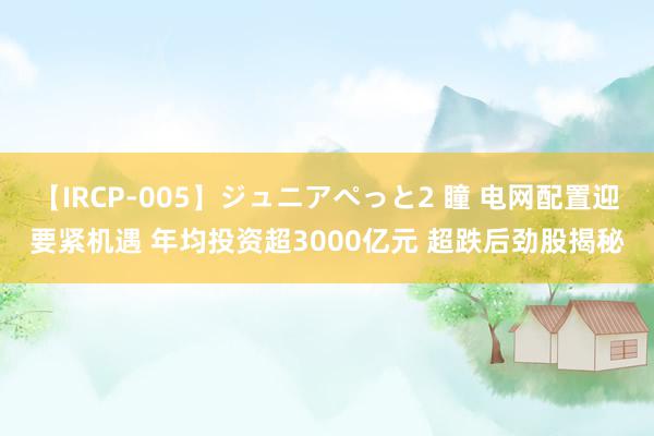 【IRCP-005】ジュニアぺっと2 瞳 电网配置迎要紧机遇 年均投资超3000亿元 超跌后劲股揭秘