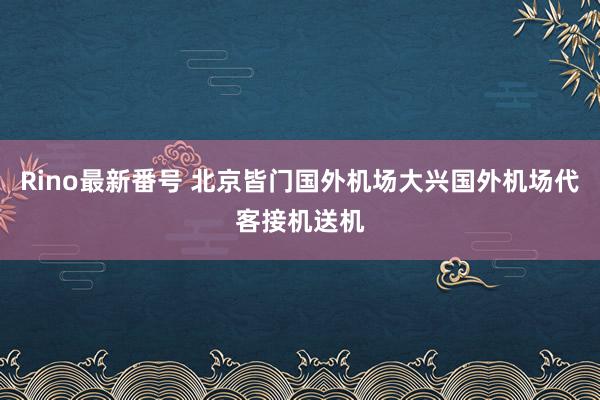 Rino最新番号 北京皆门国外机场大兴国外机场代客接机送机