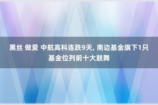 黑丝 做爱 中航高科连跌9天, 南边基金旗下1只基金位列前十大鼓舞